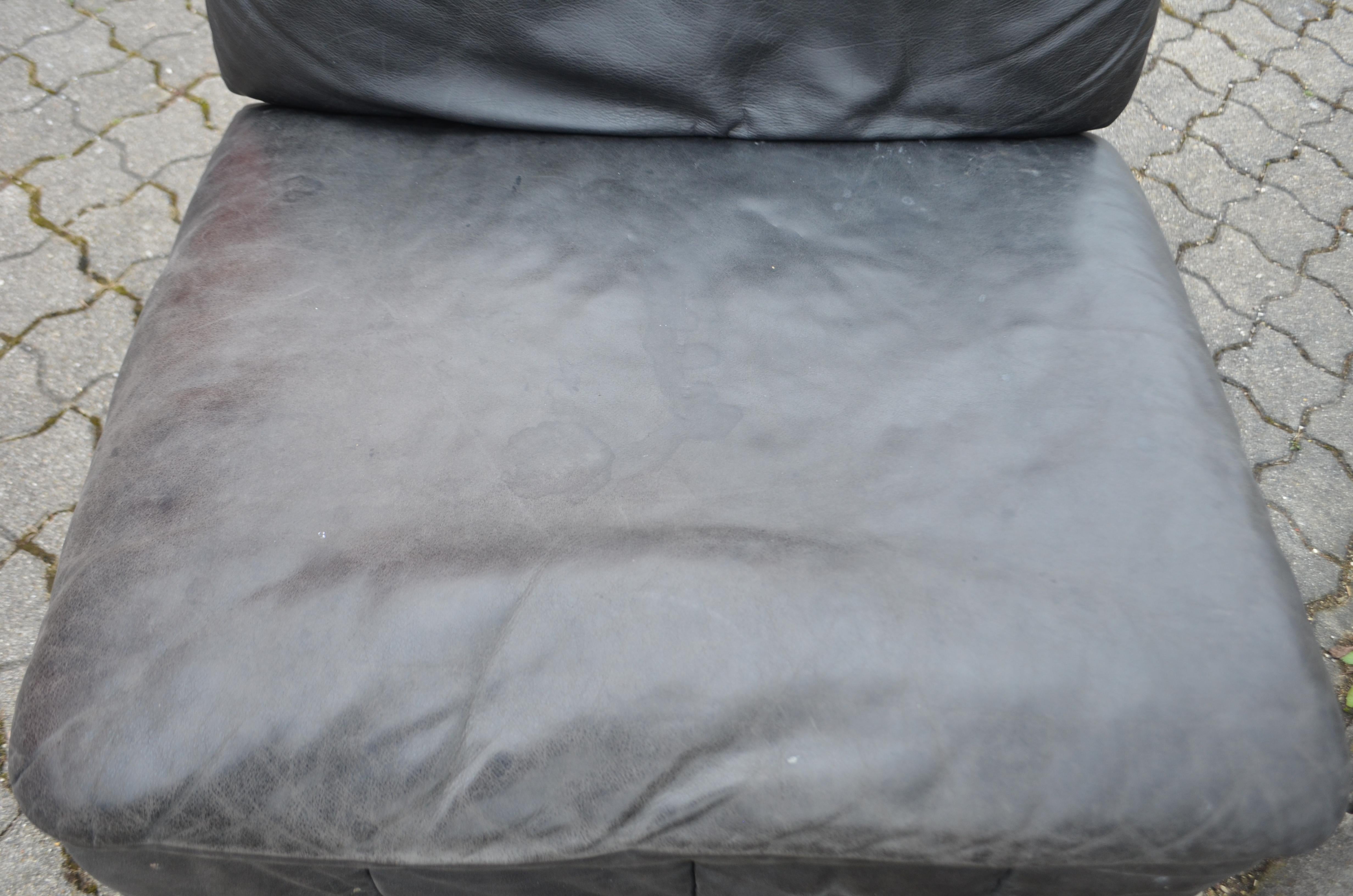 Canapé modulaire sectionnel en cuir patchwork vintage Laauser, 1970 en vente 6