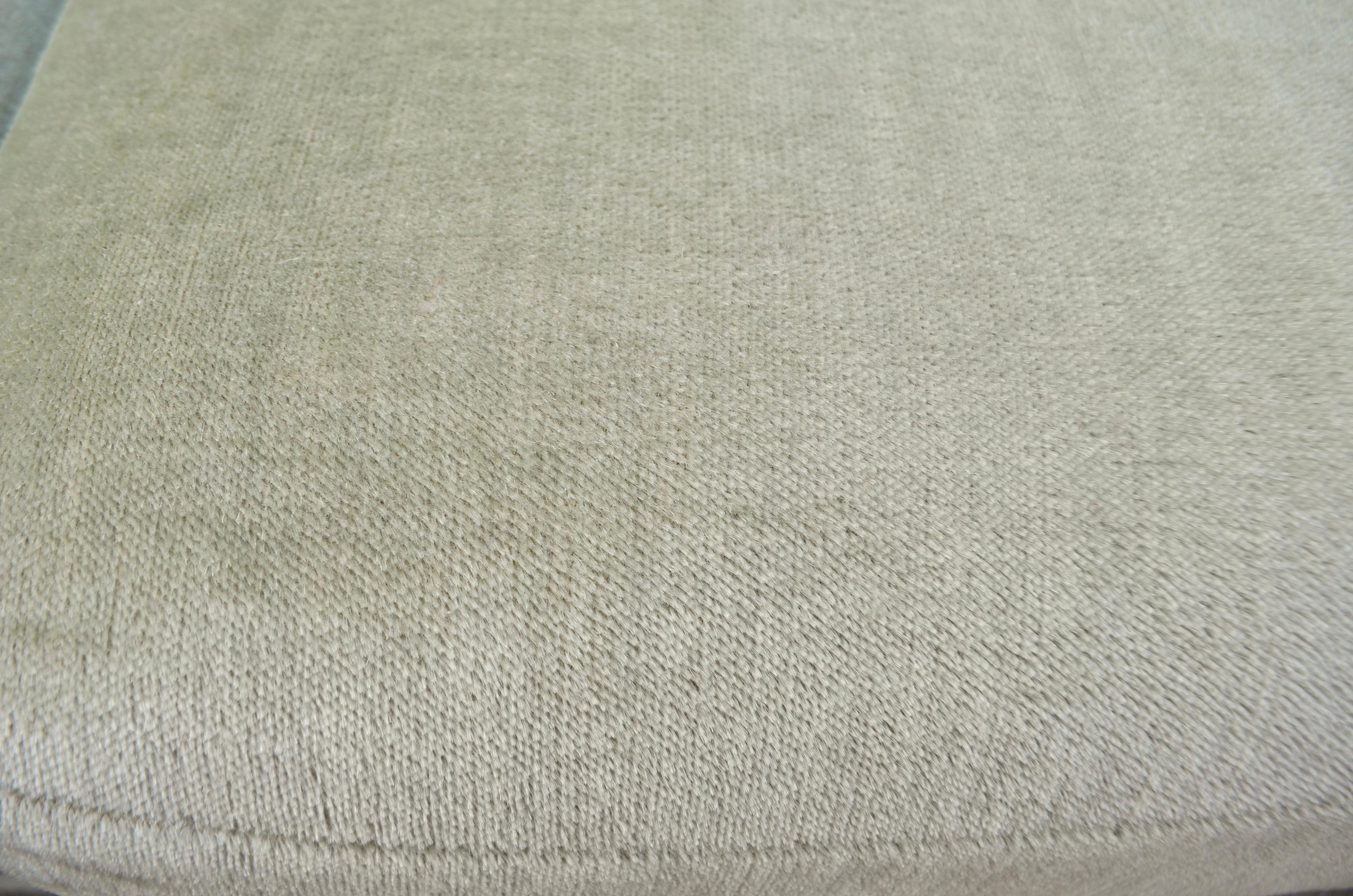 Upholstery Laauser Vintage Living Room Suite Modular 70s Mohair Green Sectional Sofa