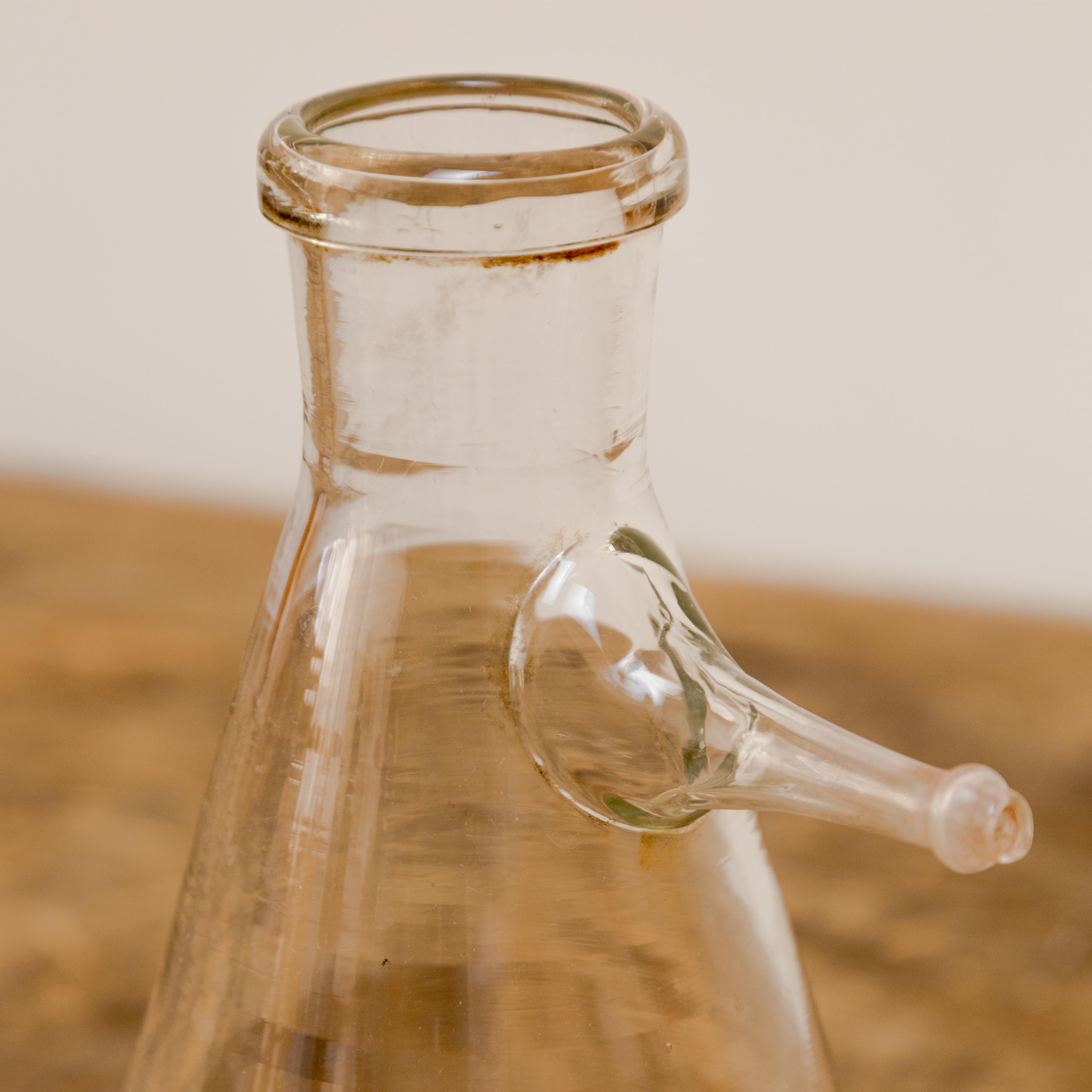 French Lab Glass Mini Beaker Vessel For Sale