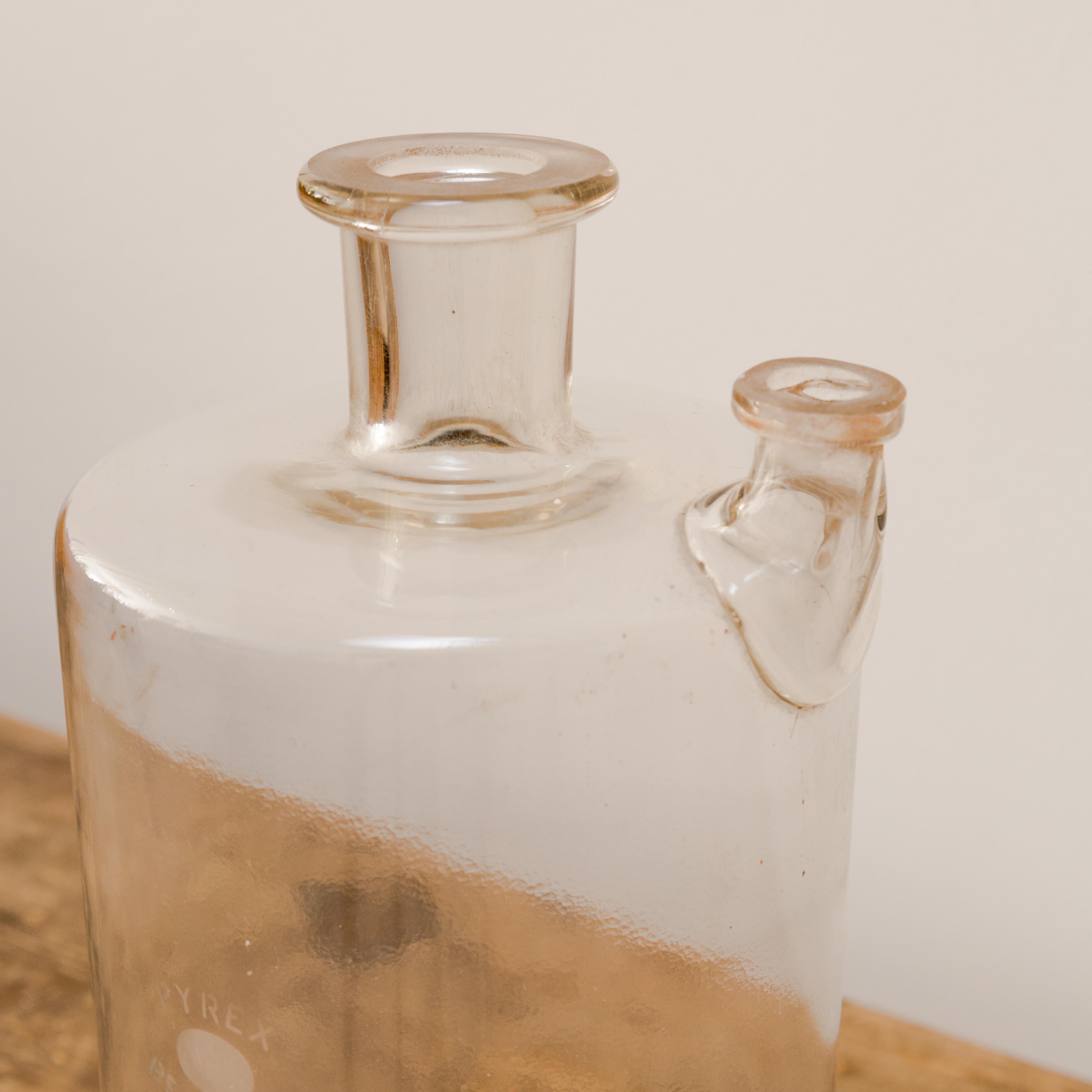 Mid-20th Century Lab Glass Vessel with Spout For Sale