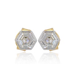 Lab Grown Diamond Earring Solid 14k Yellow Gold Jewelry Studs Earring