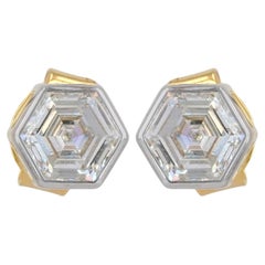 Lab Grown Diamond Earring Solid 14k Yellow Gold Jewelry Studs Earring