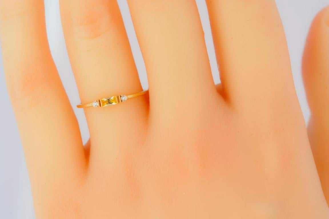 Lab Sapphire Ring 6