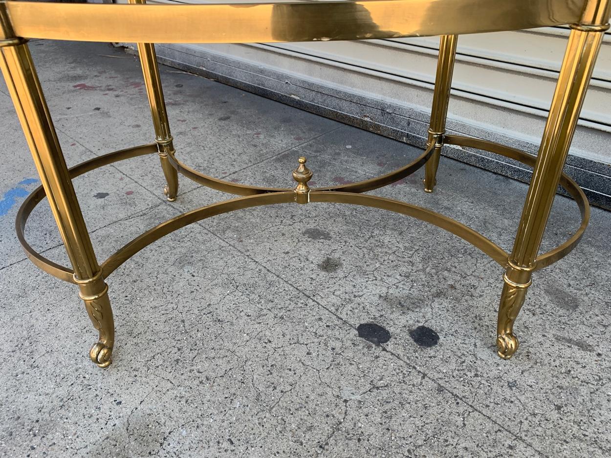 Labarge Brass and Glass Coffee Table Made in Italy 2
