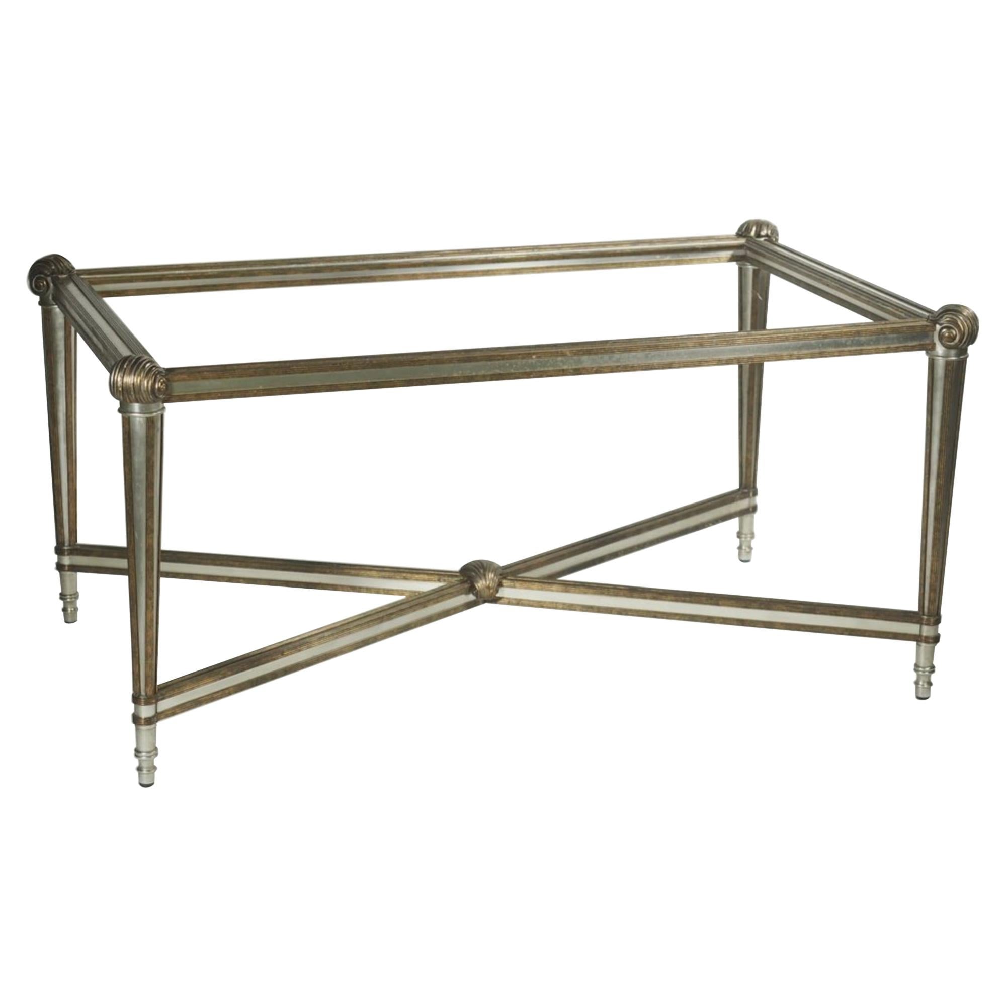 Labarge Bronze and Steel Center/Sofa/Coffee Table For Sale