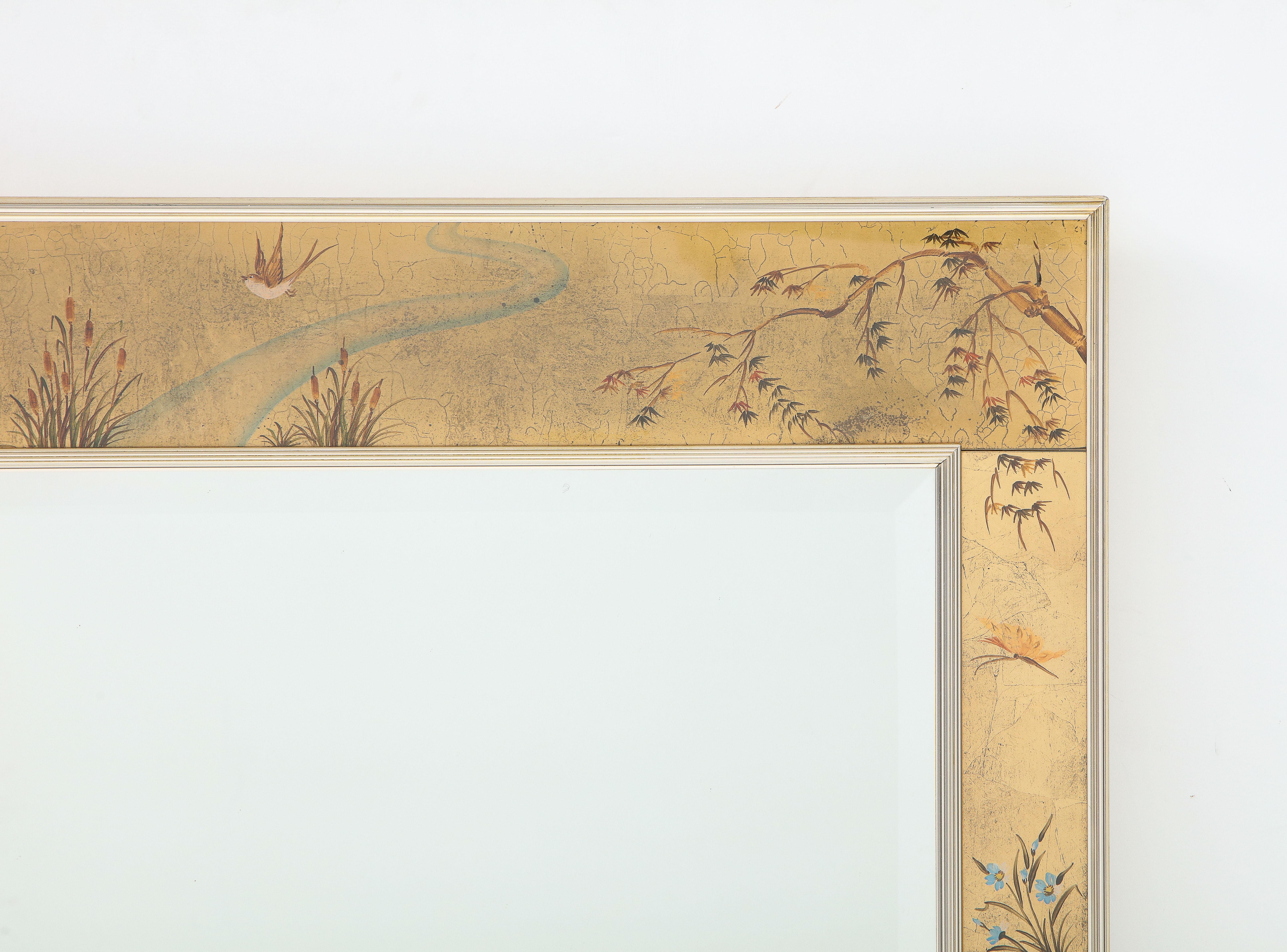 gold chinoiserie mirror