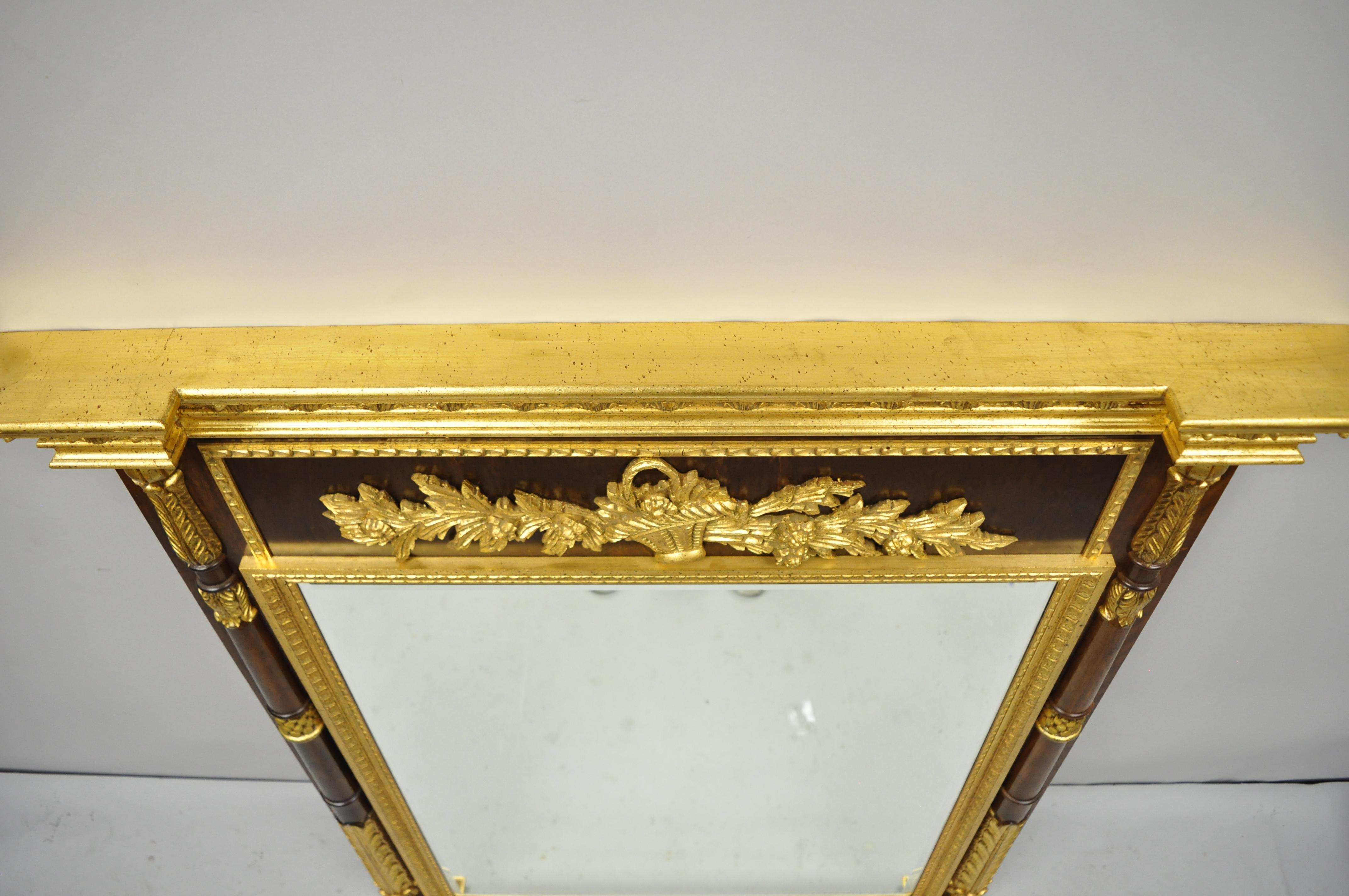 Labarge French Louis XV XVI Style Gold Gilt Italian Console Wall Pier Mirror 2