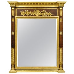 Labarge French Louis XV XVI Style Gold Gilt Italian Console Wall Pier Mirror