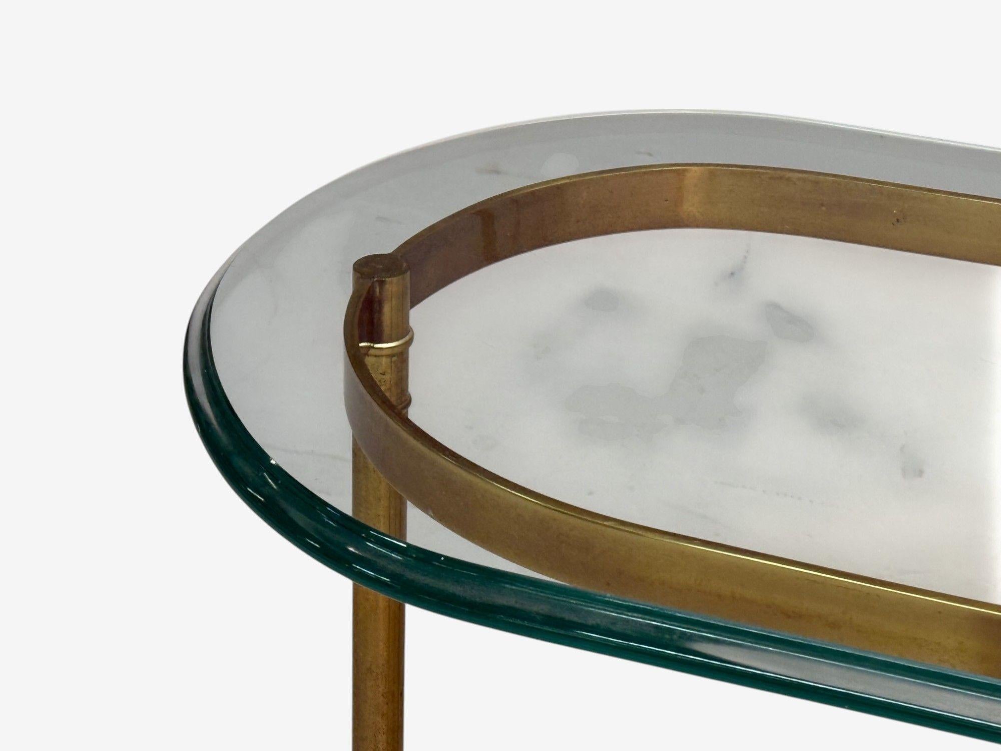 Late 20th Century LaBarge, German Modern, Brass, Glass, Console Table, Germany, 1970s