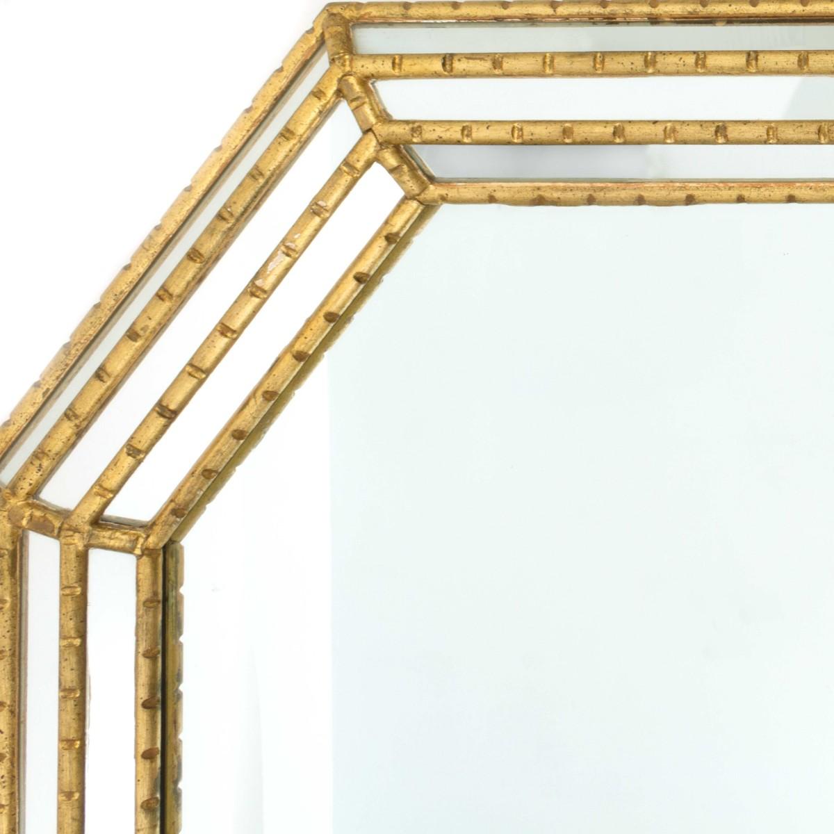 gold bamboo mirror