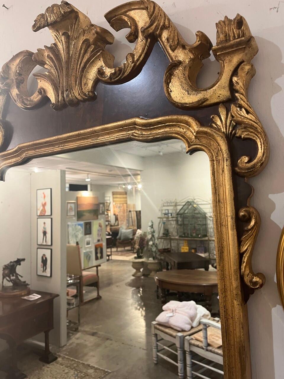 20ième siècle Miroir provincial français doré à l'or LaBarge en vente