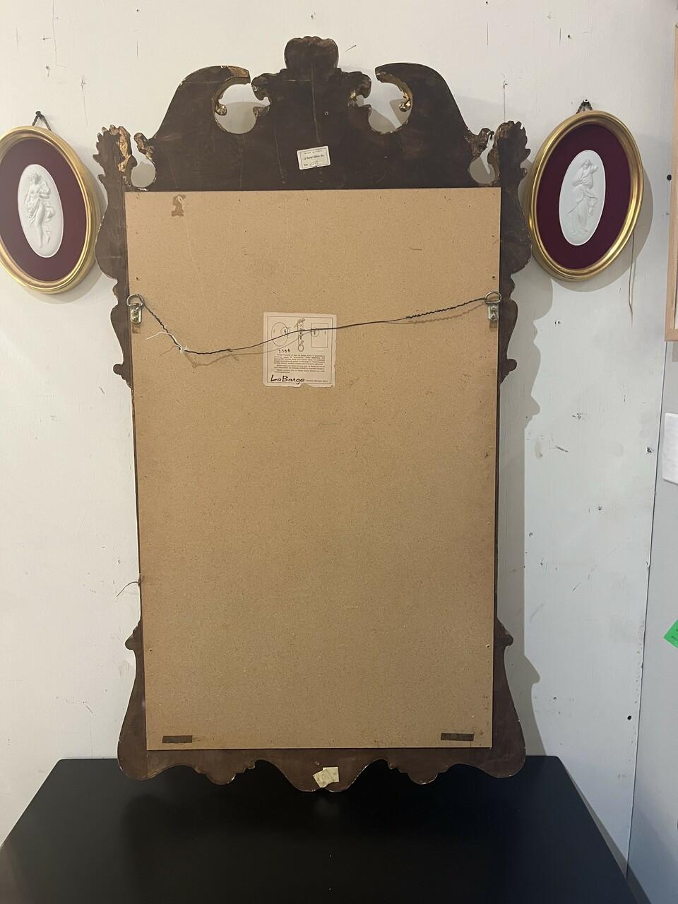 Miroir provincial français doré à l'or LaBarge en vente 2