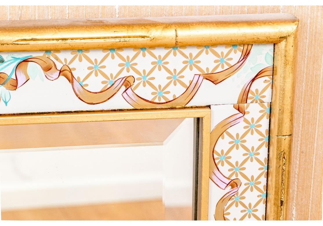 Specchio da parete dipinto a mano LaBarge in vendita 3