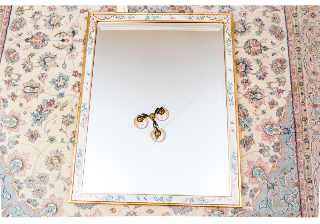 Specchio da parete dipinto a mano LaBarge In condizioni buone in vendita a Bridgeport, CT