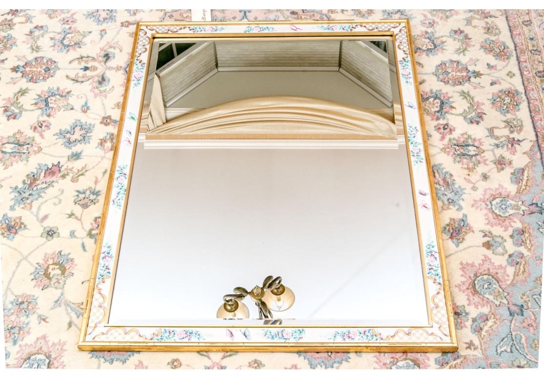 Fine XX secolo Specchio da parete dipinto a mano LaBarge in vendita