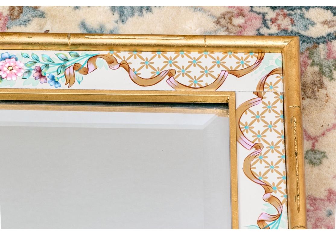 Specchio da parete dipinto a mano LaBarge in vendita 2