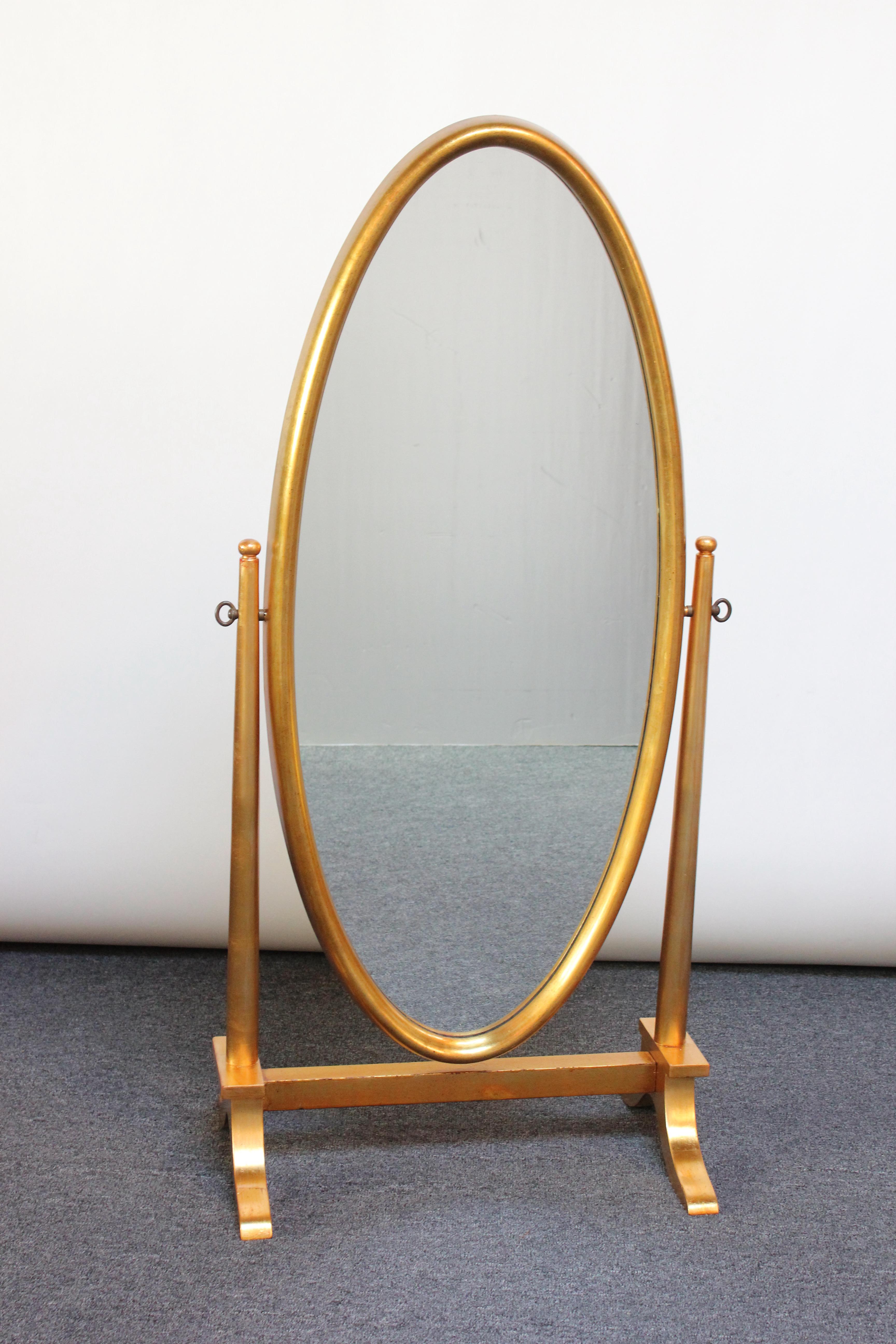 gold cheval mirror
