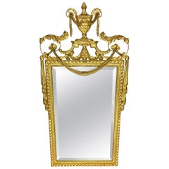 LaBarge La Barge Hollywood Regency Gold Leaf Gilt Mirror Made in Italy