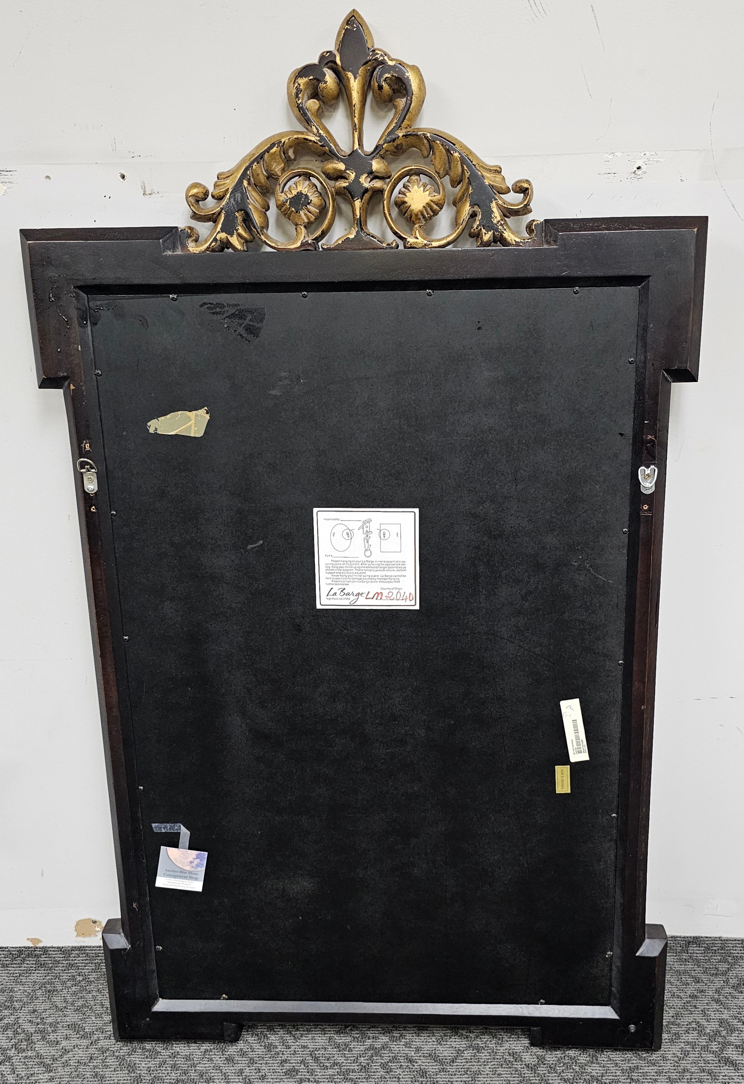 Labarge Miroir de style Napoléon III Patial doré et ébonisé en vente 1
