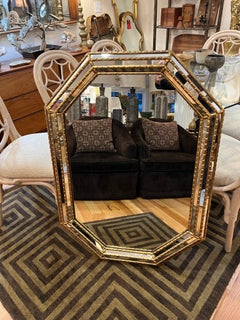 LaBarge Octagonal Gilt Mirror