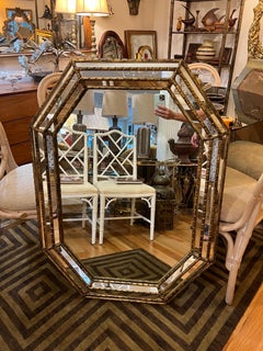 Labarge Style Octagonal Gilt Mirror
