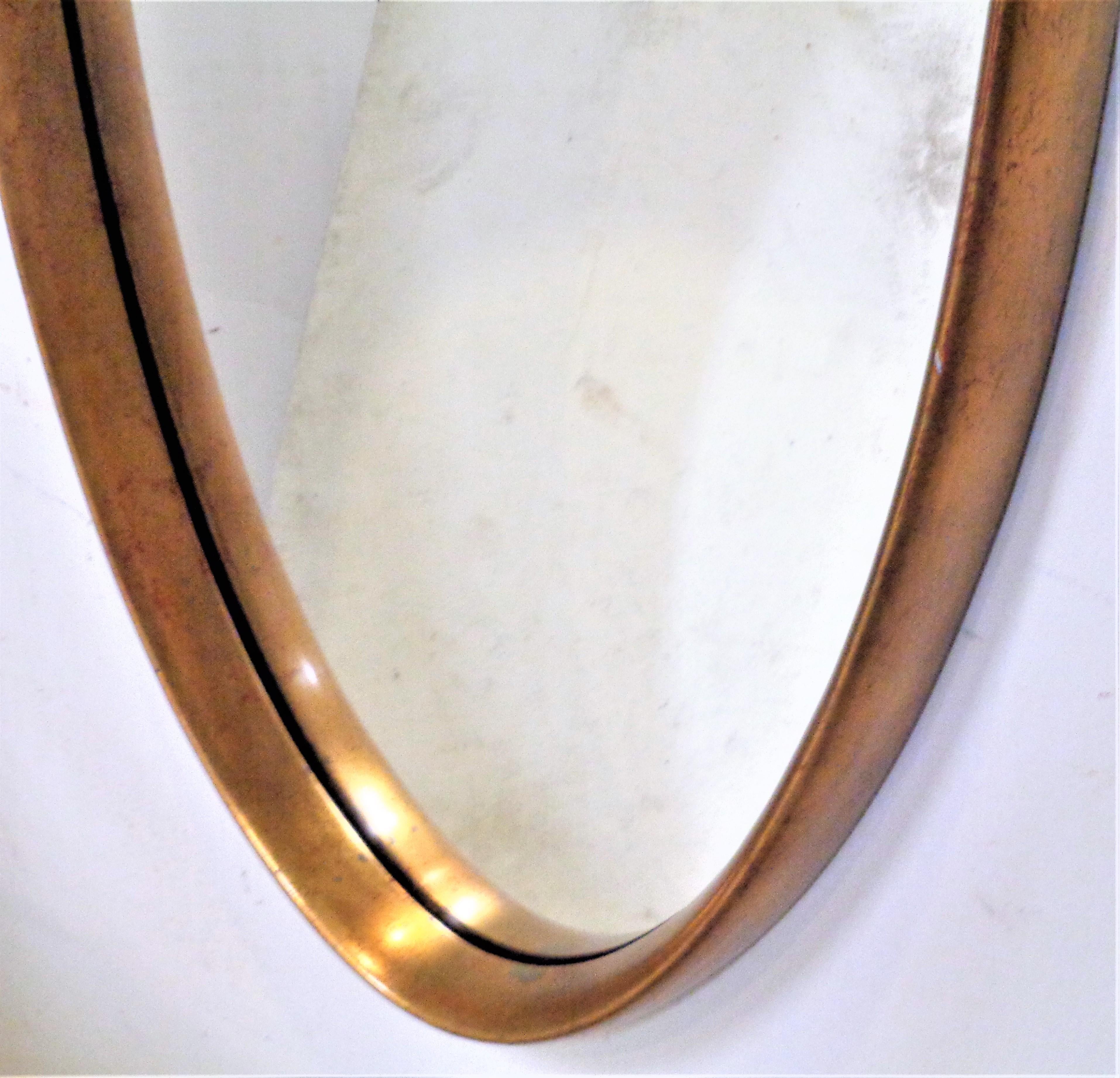 Hollywood Regency Labarge Oval Giltwood Mirror