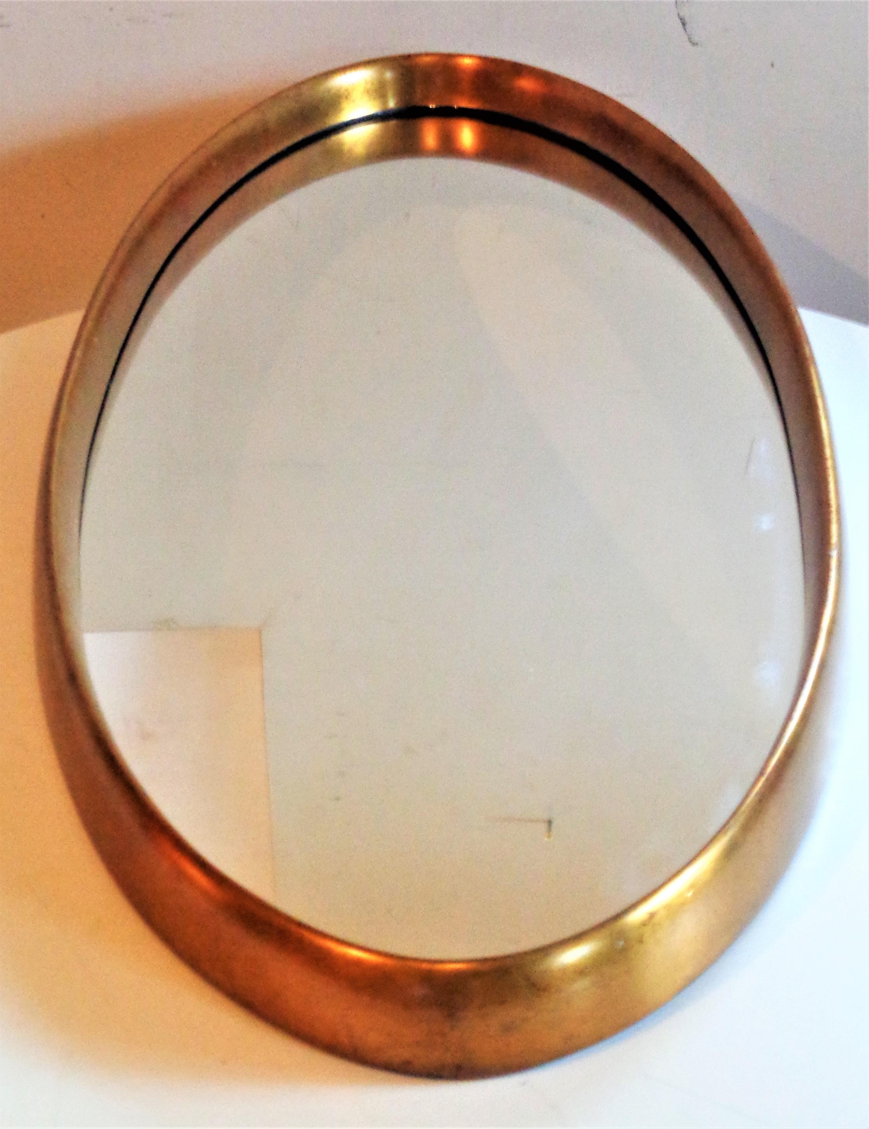 American Labarge Oval Giltwood Mirror
