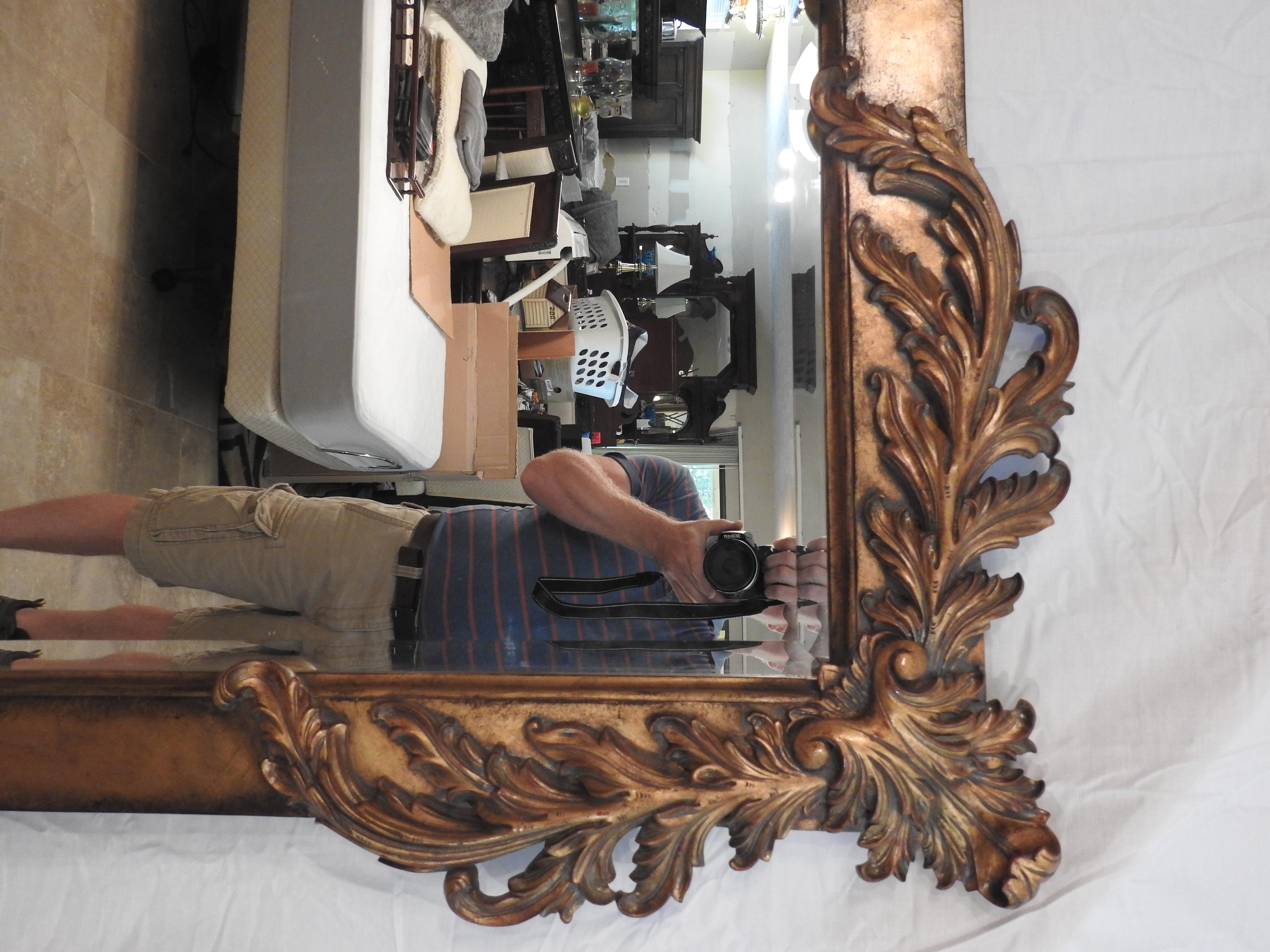 American Labarge Rococo Style Mirror, 20th Century For Sale