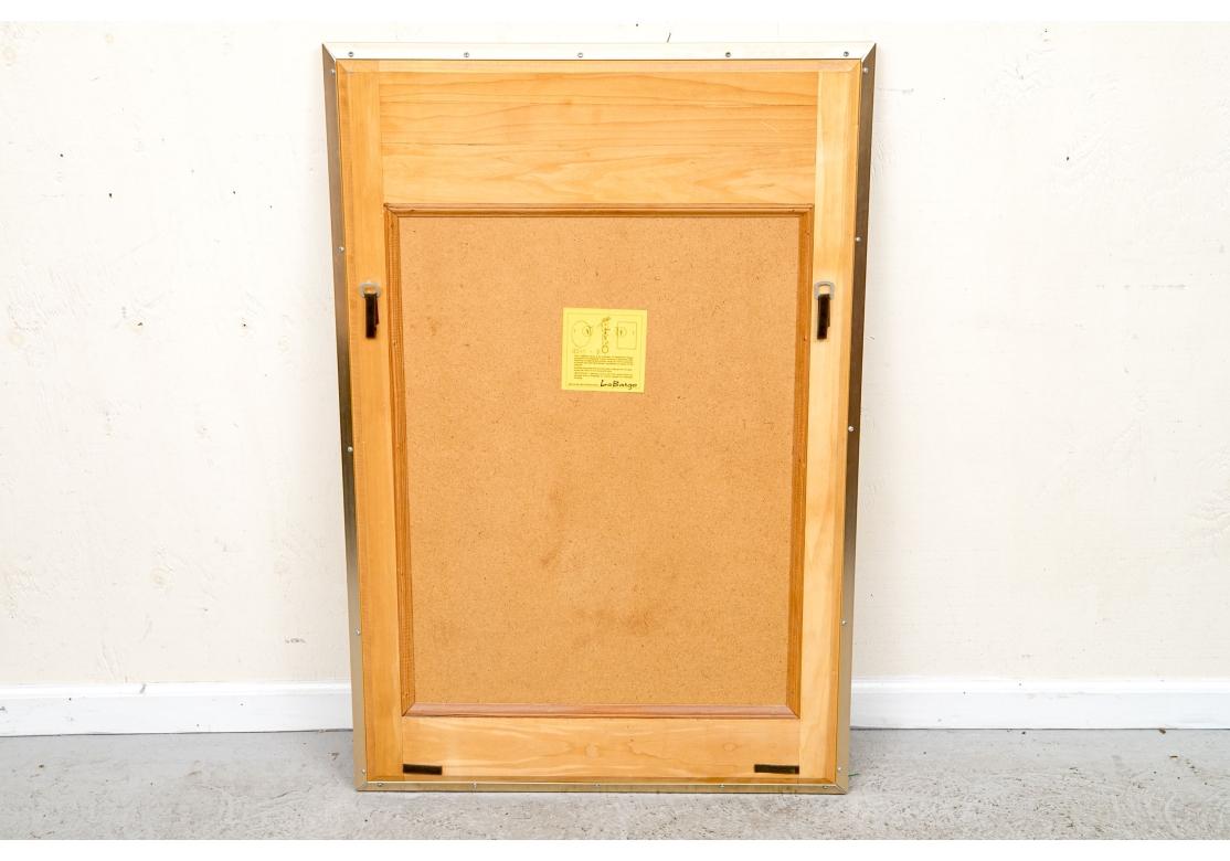 LaBarge Signed Gilt Eglomise Chinoiserie Mirror For Sale 6