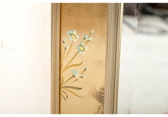 Specchio LaBarge firmato Eglomise Chinoiserie dorato