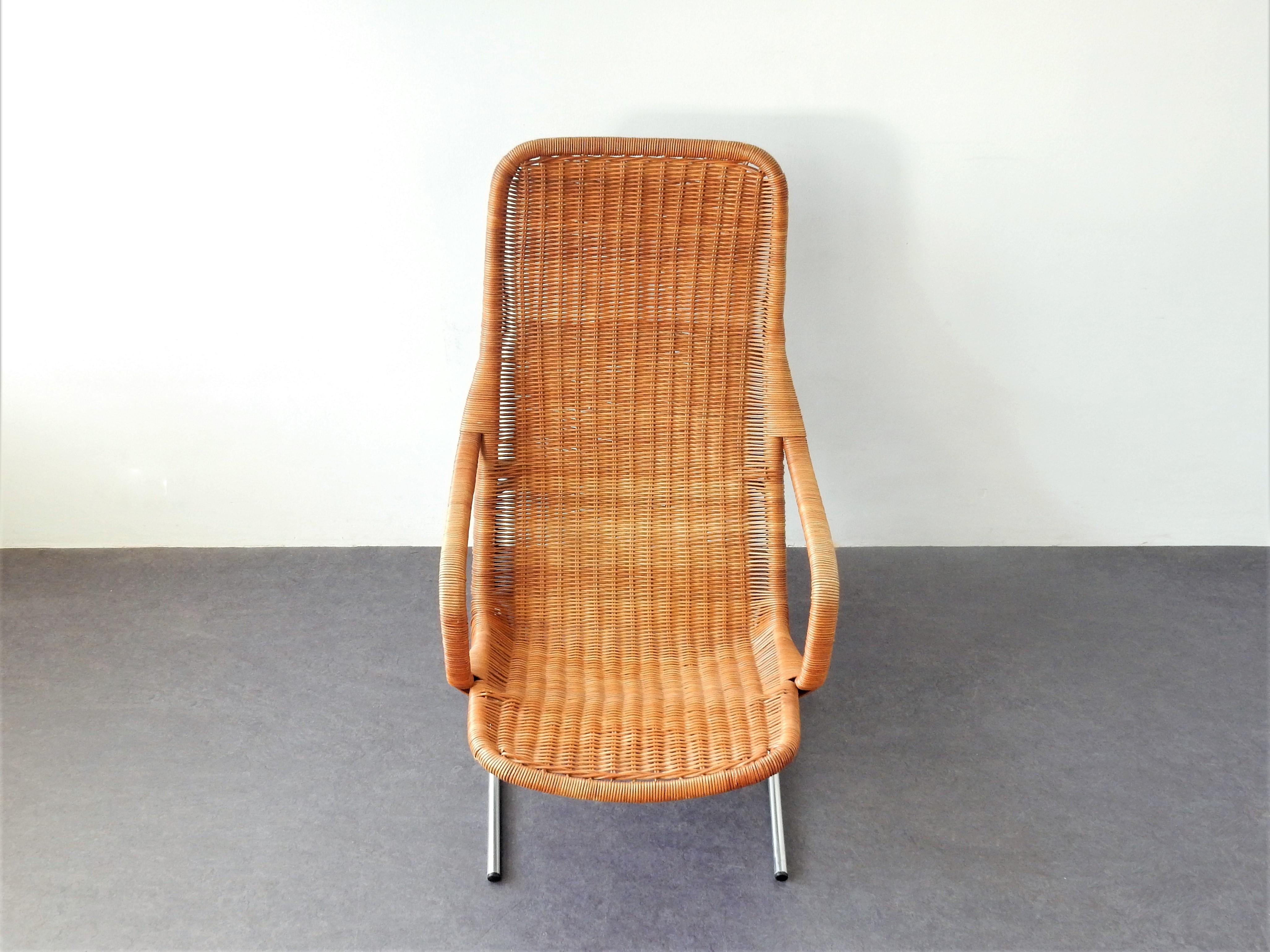 Labelled 514C Lounge Chair by Dirk Van Sliedregt for Gebr. Jonkers, 1960's In Good Condition For Sale In Steenwijk, NL