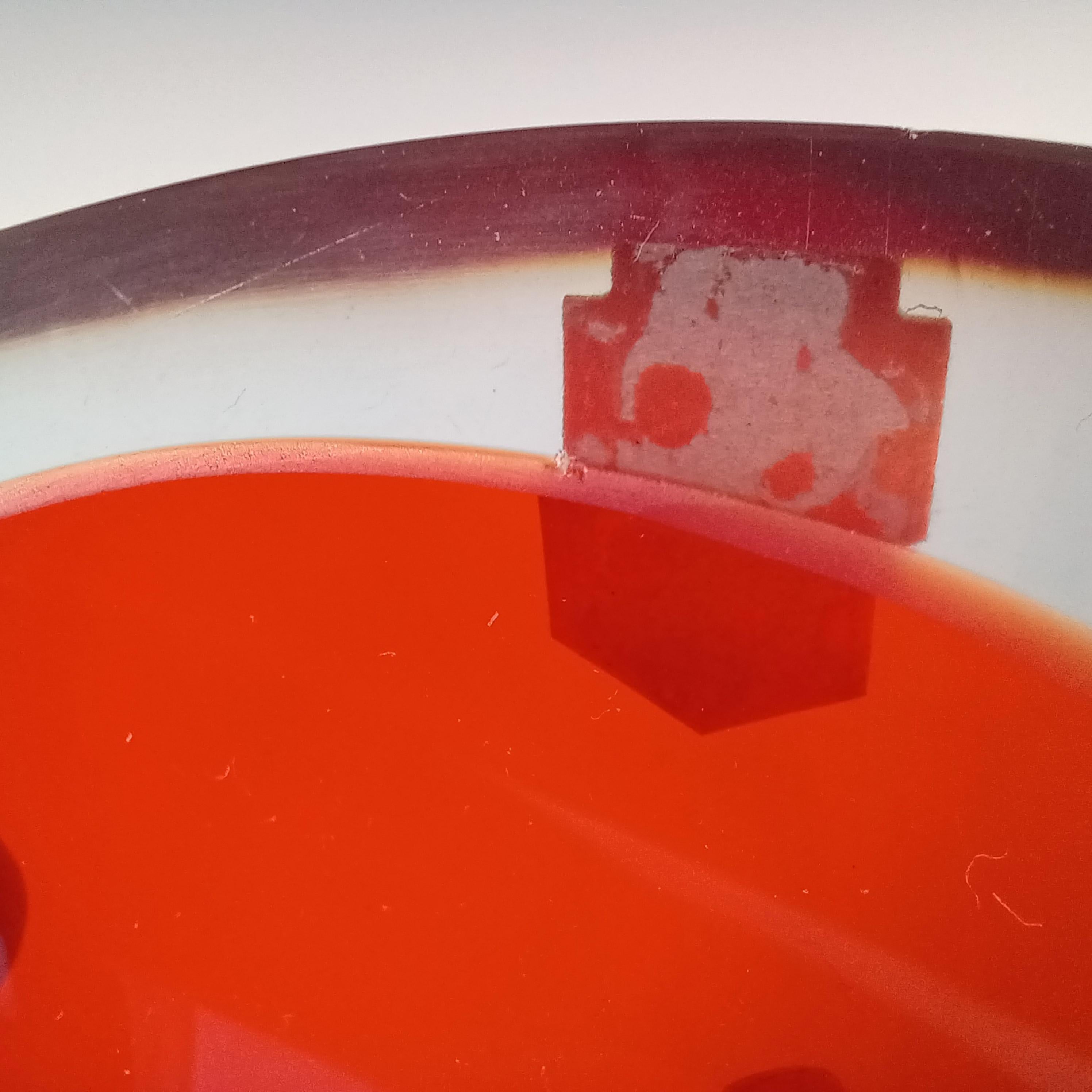 ETIQUETADO Cuenco geoda de cristal de Murano rojo y neodimio de Cenedese en venta 2