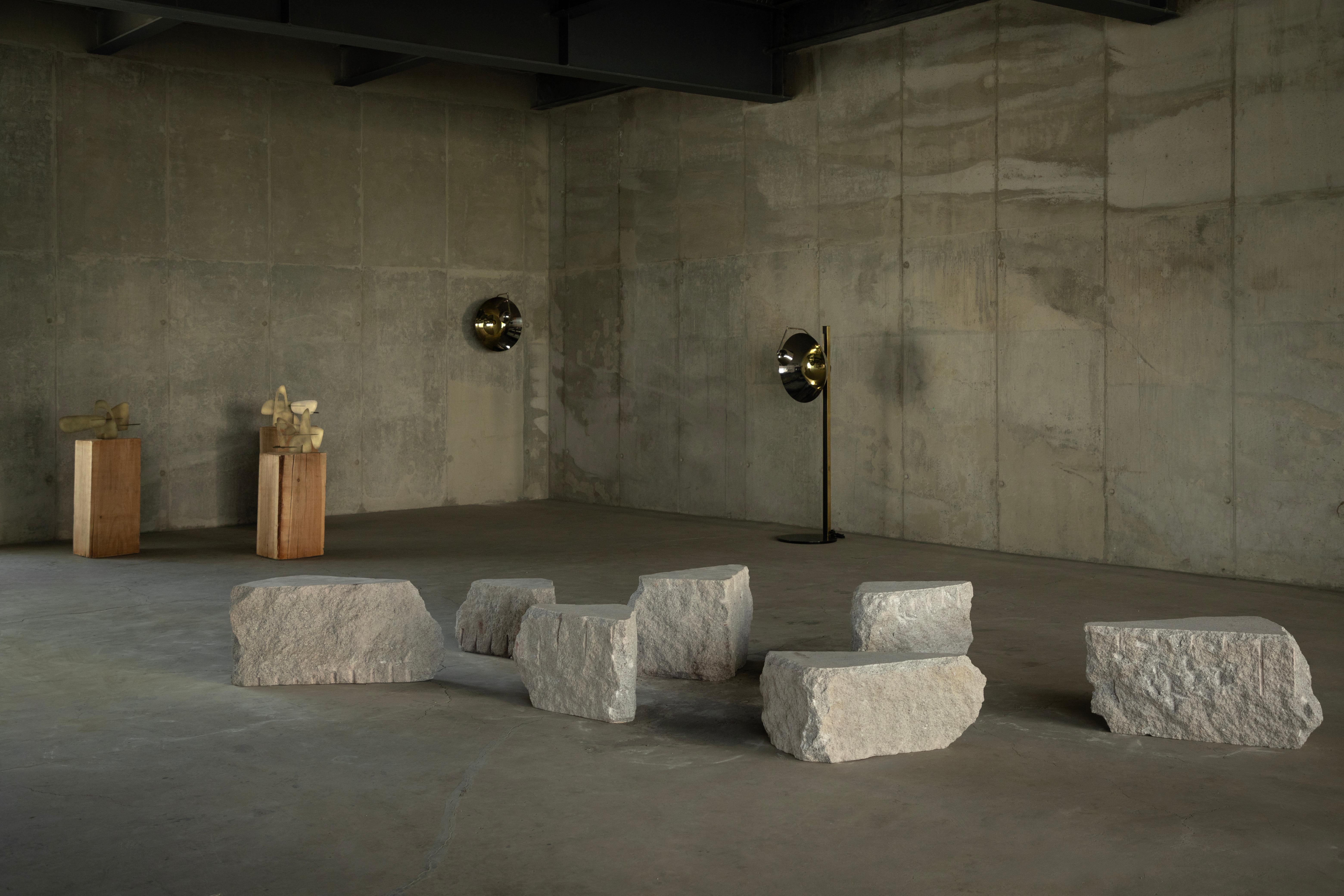 Laberinto Center Piece by Andres Monnier.
Dimensions: D 90 x W 170 x H 40 cm
Materials: Quarry stone.

Andrés Monnier, born in Guadalajara but based in Ensenada, Mexico. His purpose is to create sculptural pieces to spread materialized consciousness