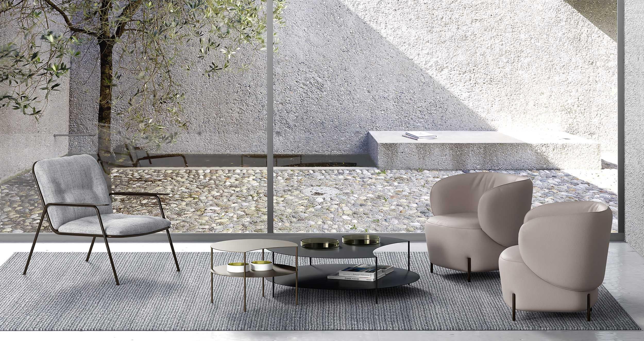 Poltrona Labimba di Sphaus
Creato da Dominika Malà
Dimensioni: P 73,6 x L 75 x H 74 cm.
Materiali: Wood, poliuretano espanso, acciaio, pelle.

Disponibile in altri tessuti o rivestimenti in pelle. Contattateci.

Accogliente e confortevole nel suo