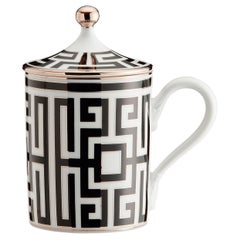 Labirinto Nero-Becher mit Deckel GINORI 1735