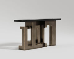 Labirinto Patina Bronze Console Table by Palena Furniture