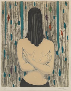 Labisse Félix, Surreal Woman, Lithography, Framed and Signed