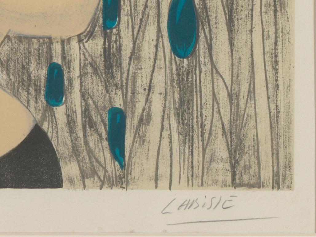 Labisse Félix, Donna surreale, litografia, incorniciato e firmato in vendita 1