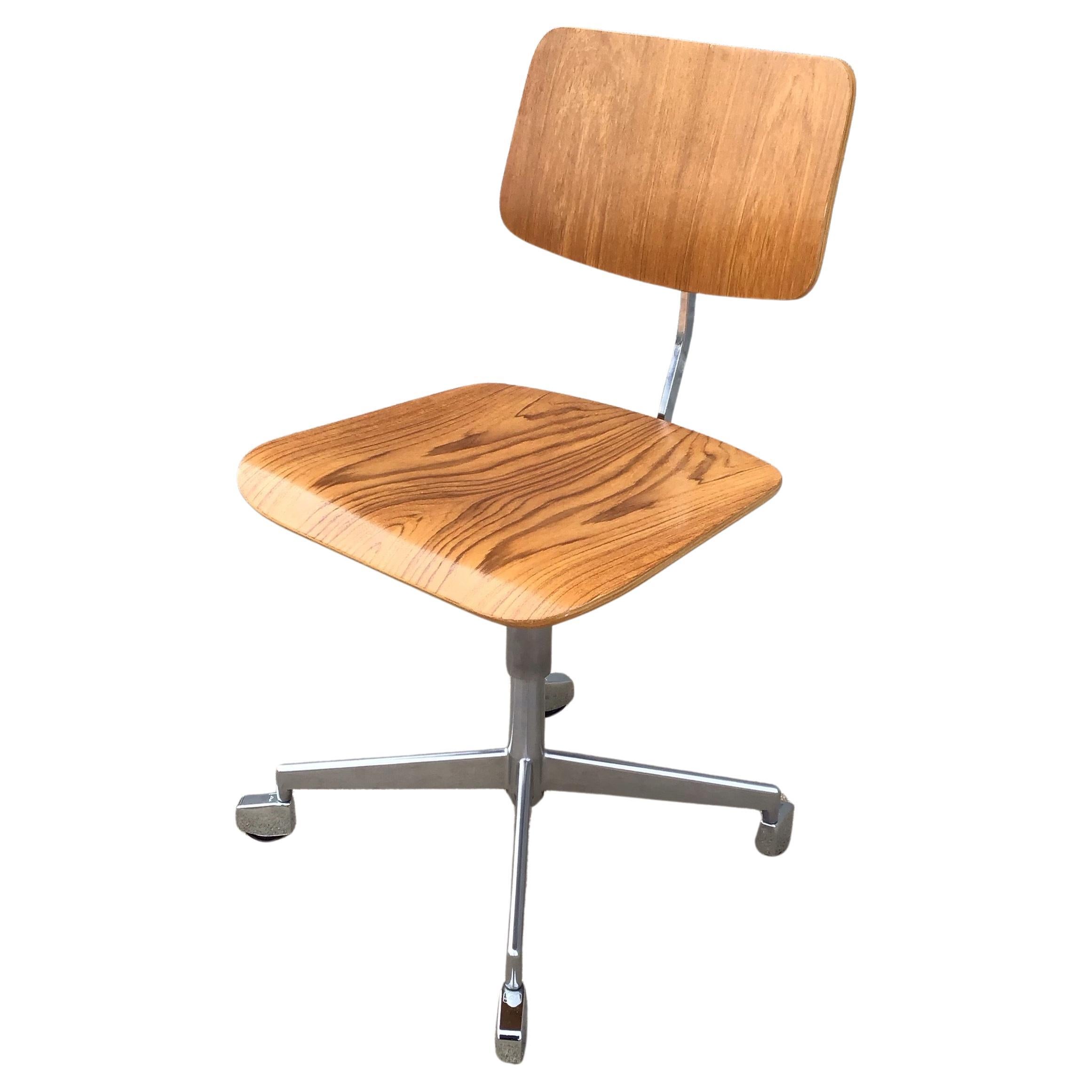 Labofa Office Chair by J. Rasmussen, Molded Plywood
Chrome, 1955