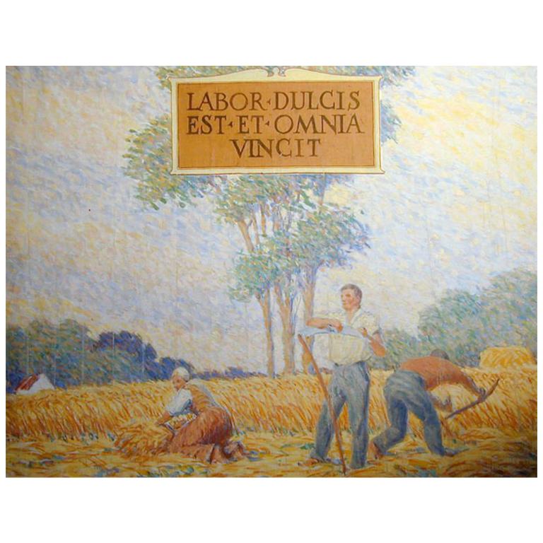 "Labor Dulcis, " Important Painting by Muralist Milton Bancroft