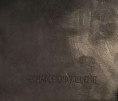 Laboratorio Avallone PORTACANDELE/SCULTURE IN FUSIONE DI BRONZO 1910 ITALIEN