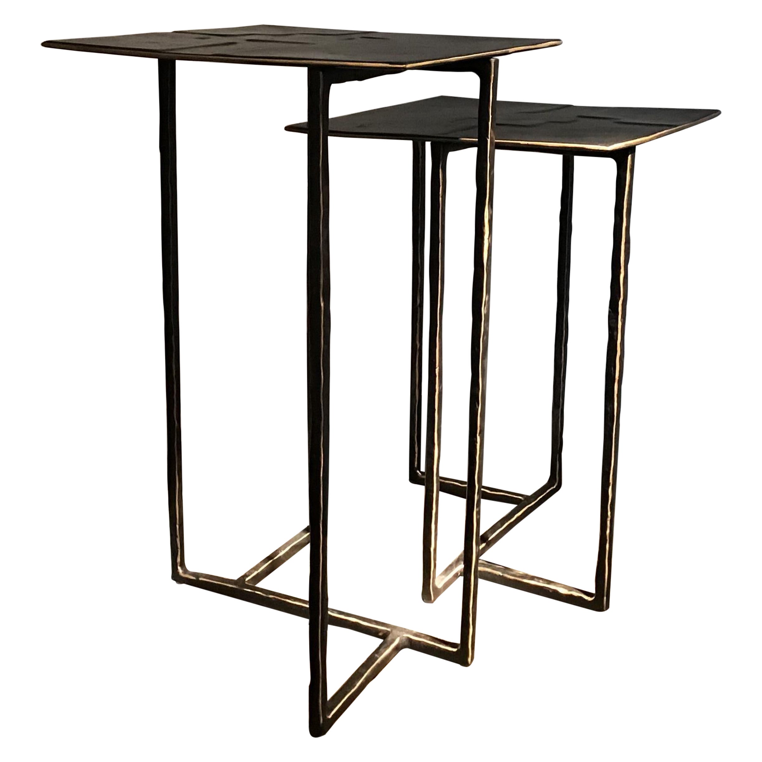LABORATORO Avallone " Tavoli Occasionali " Twist Coffe Table Bronzo Sat.2010 Ita en venta