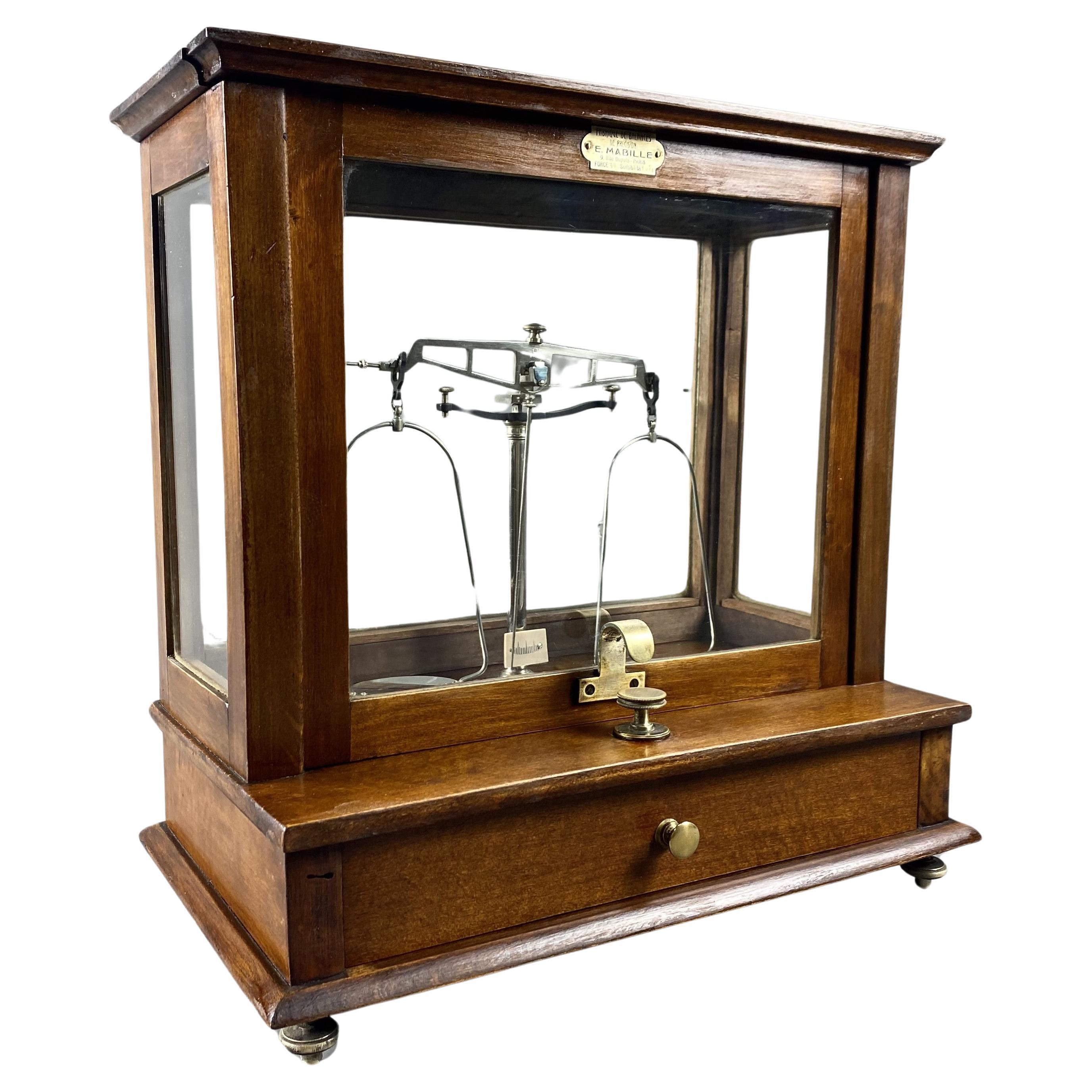 Laboratory Trebuchet Balance By Maison Mabille In Paris. For Sale