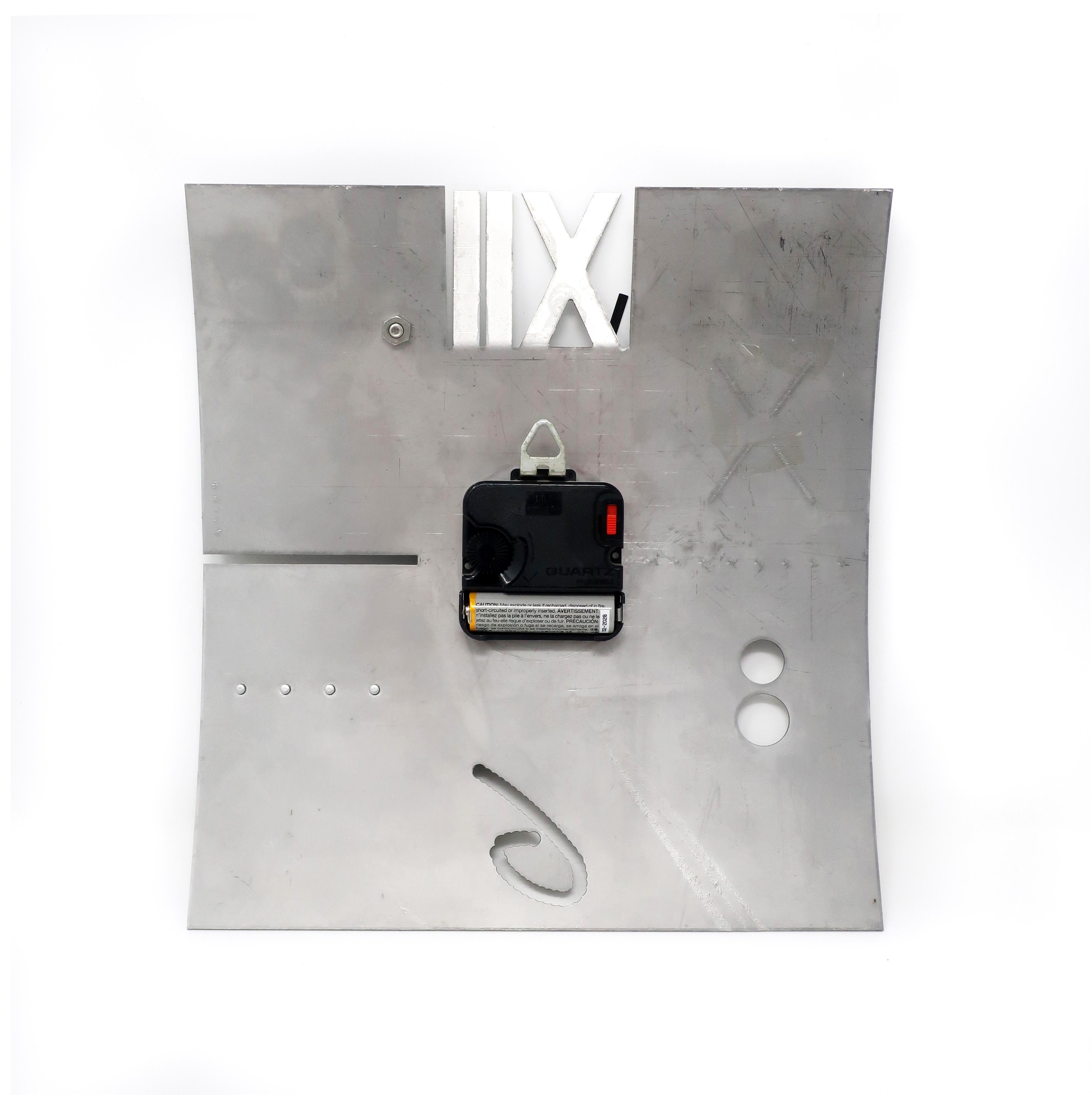 Stainless Steel Laborious Clock by Constantin Boym for Elika '1989'