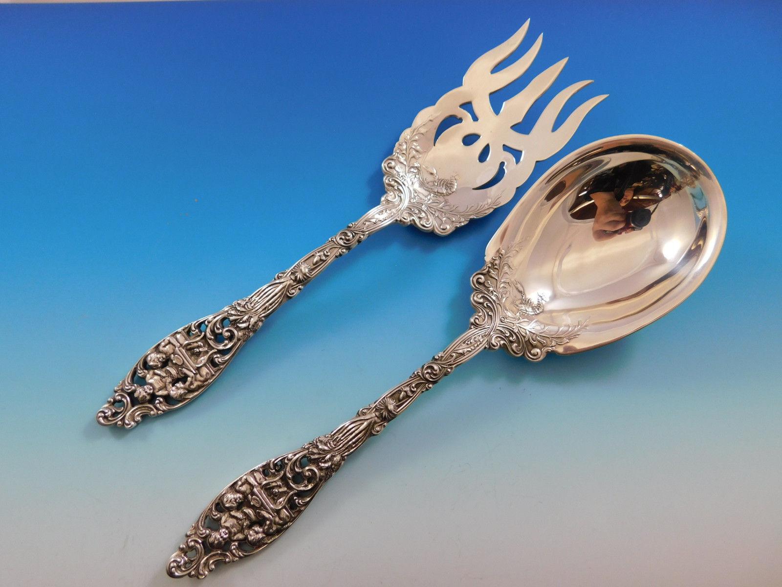 Labors of Cupid by Dominick and Haff Sterling Silver Flatware Set Service Dinner 5