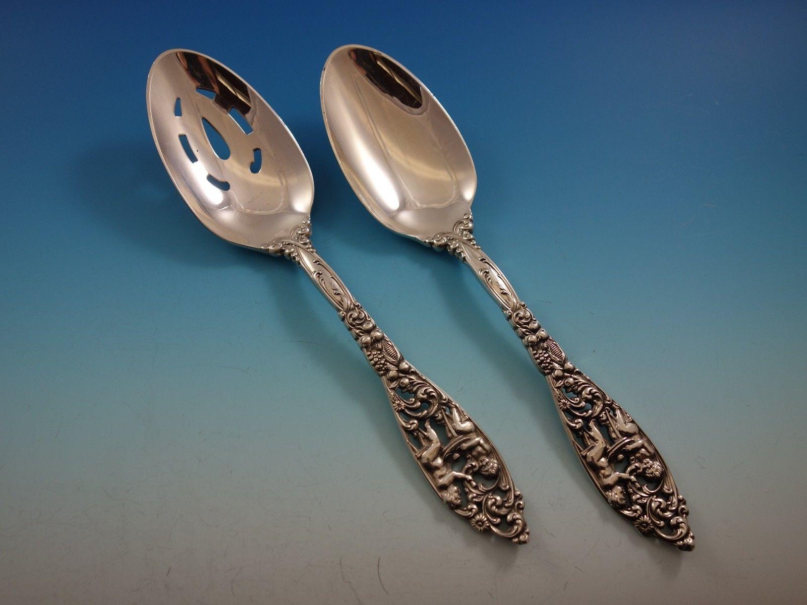 Labors of Cupid by Dominick and Haff Sterling Silver Flatware Set Service New 2