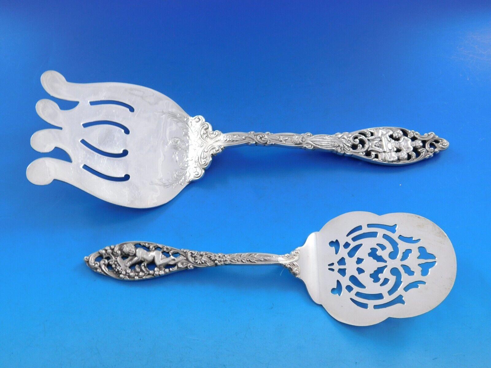 Labores de Cupido by Dominick & Haff Servicio de cubiertos de plata de ley 108 piezas en venta 5