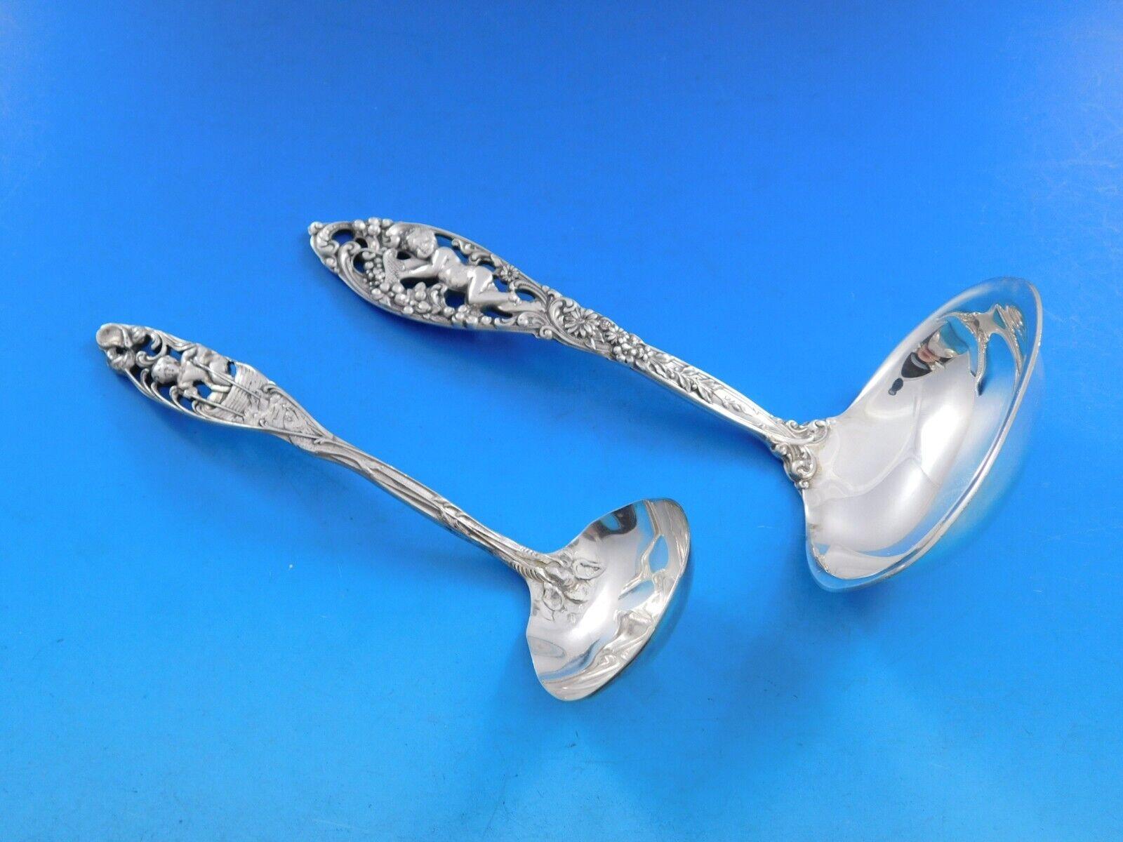 Labores de Cupido by Dominick & Haff Servicio de cubiertos de plata de ley 108 piezas en venta 3