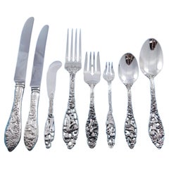 Labores de Cupido by Dominick & Haff Servicio de cubiertos de plata de ley 108 piezas
