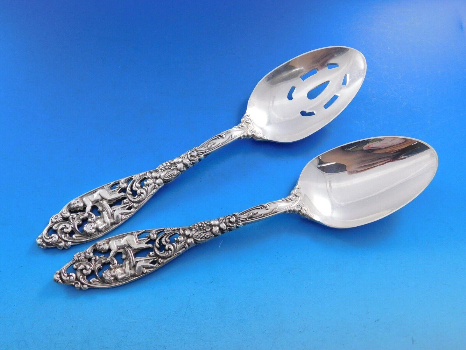 Labores de Cupido by Dominick & Haff Servicio de cubiertos de plata de ley 52 piezas en venta 3